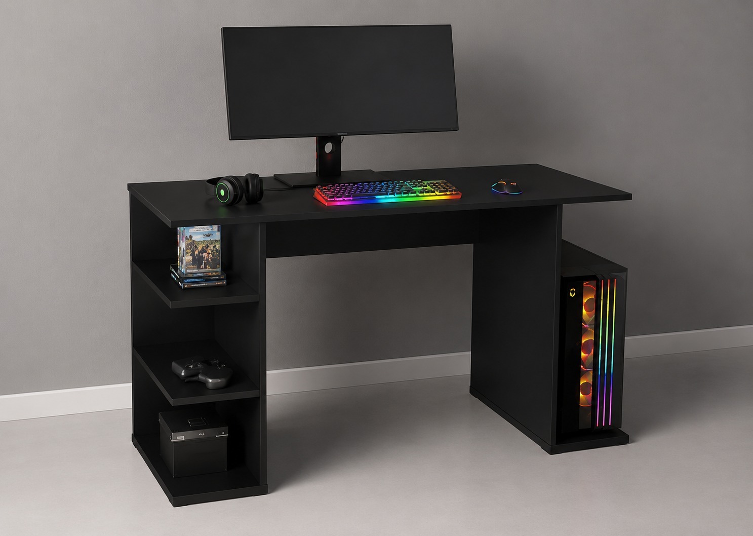 MESA GAMER 25MM 136X60 CM